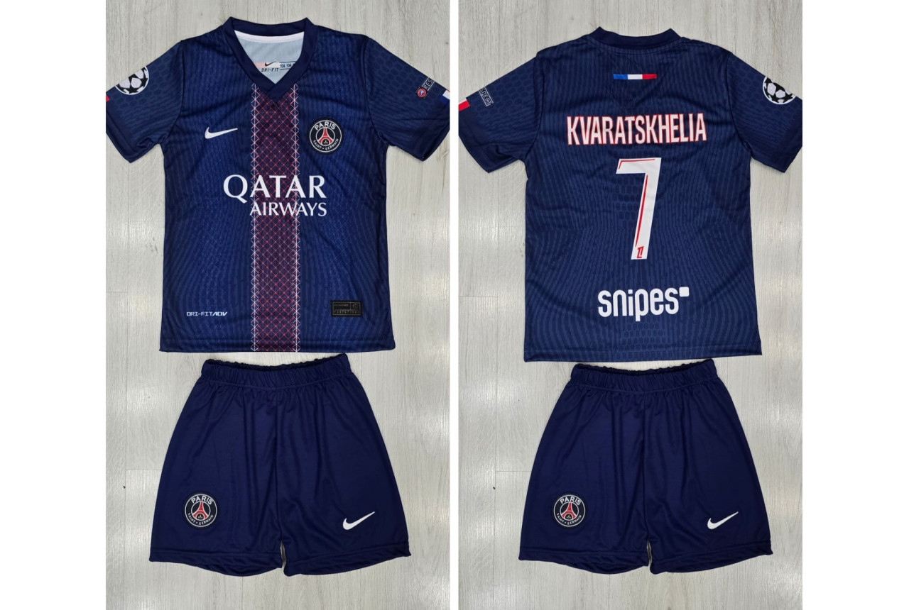 8387 Детски футболен комплект Paris Saint Germain KVARATSKHELIA 7